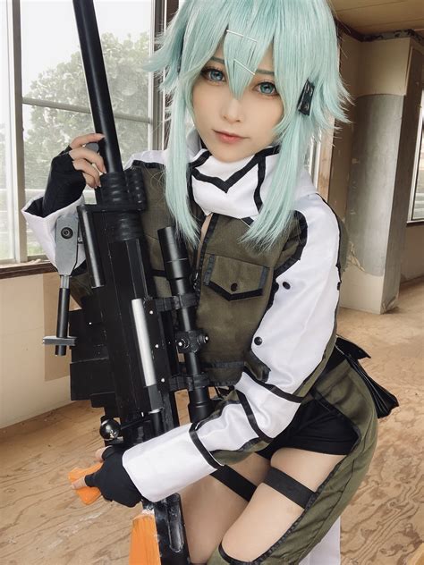 sinon cosplay|Sword Art Online Sinon Cosplay Costume